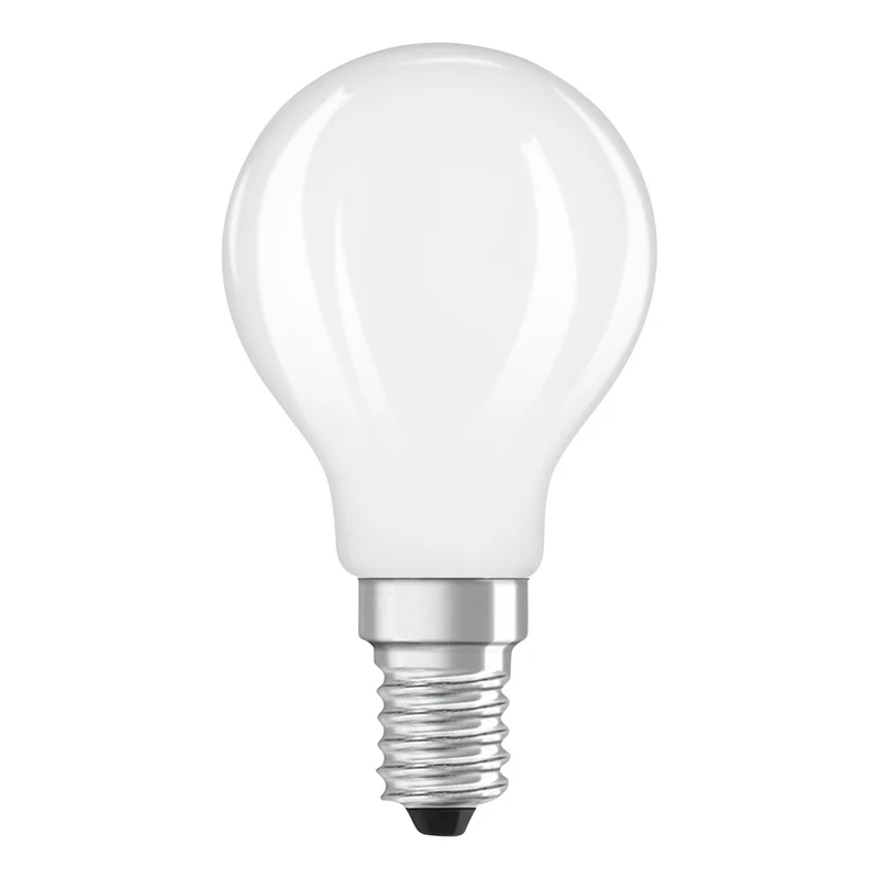 OSRAM LED-Lampen, klassische Miniballform, 25 Watts Ersatz, E14, P-shape, 2700 Kelvin, Warm weiß, Klares Glas, 2-er Pack