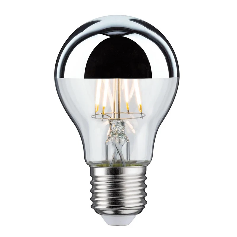 E27 3 x 6,5W LED Leuchtmittel Kopfspiegel Silber 2700K