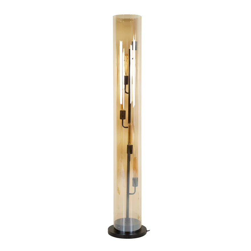 Stehlampe 5L tube Braunglas