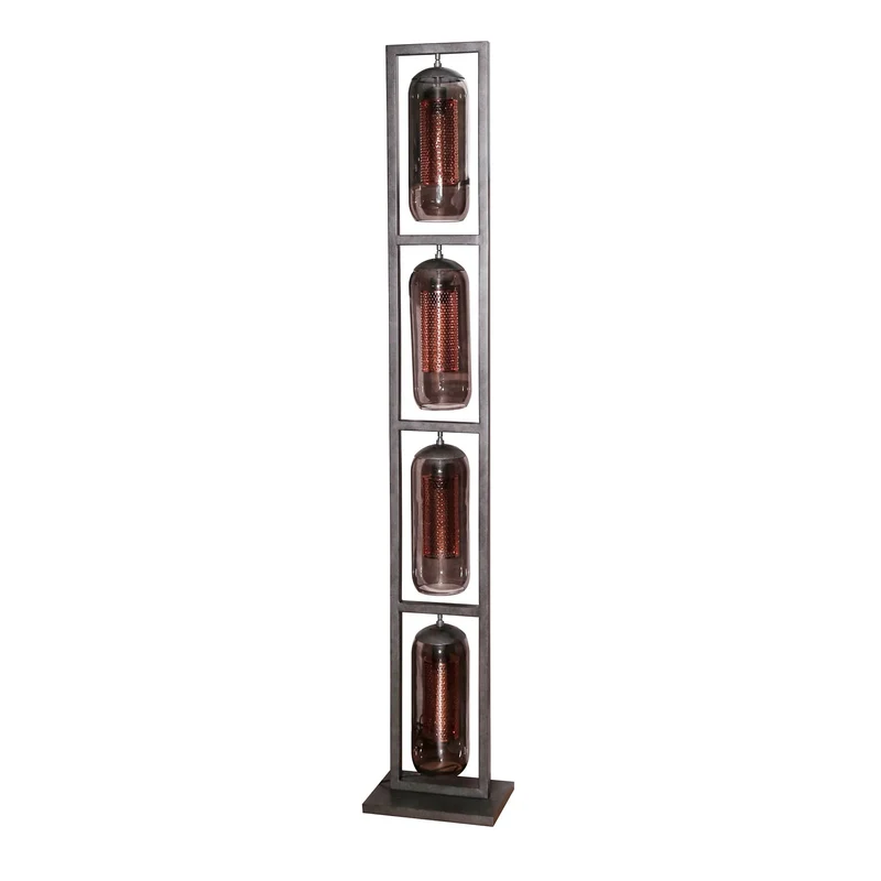 Stehlampe 4L turm smoke Glas