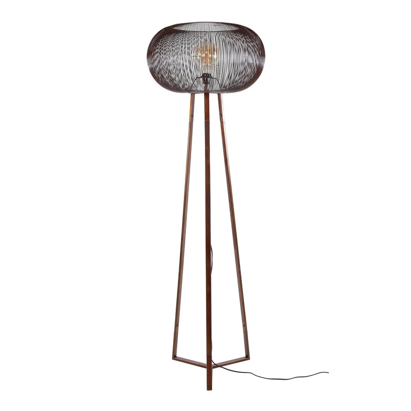 Stehlampe 3 Bein copper twist