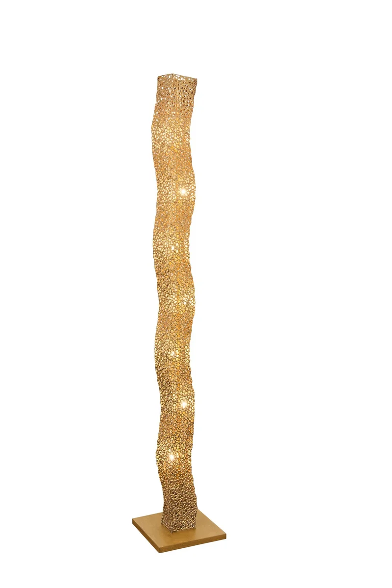 Stehleuchte Odissea 7-flammig mit Schirm 171 cm Gold