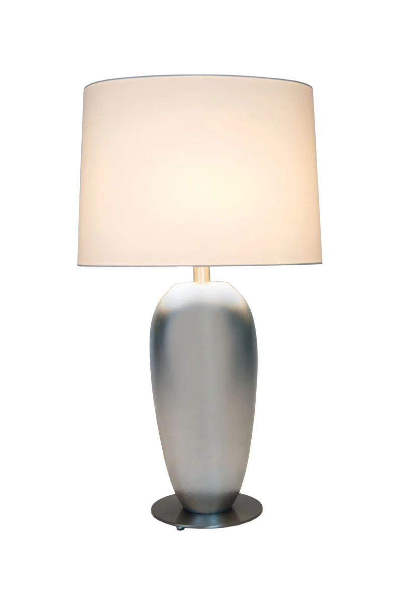 Tischleuchte Lambda Oval Grande Keramik mit Schirm