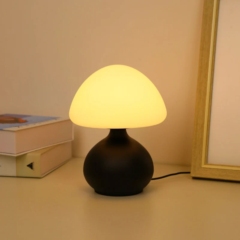Euroselle USB Table Lamp With LED, Metal And Acrylic, 3 Color Temperature Settings, Dimmable