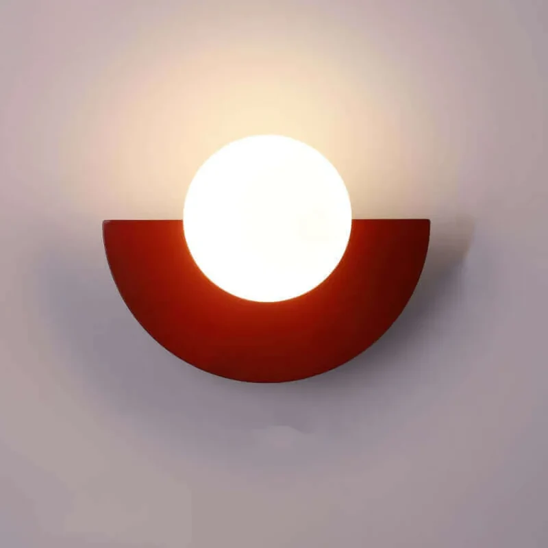 Half Moon LED Metal Wall Sconce, 28x20 Cm, 90-260V Indoor Light Euroselle