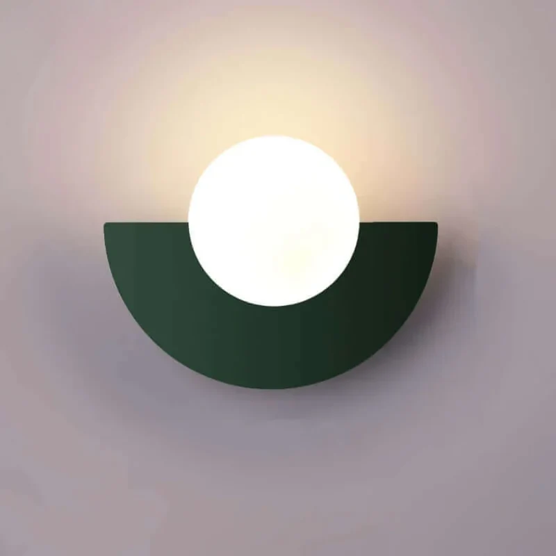 Half Moon LED Metal Wall Sconce, 28x20 Cm, 90-260V Indoor Light Euroselle