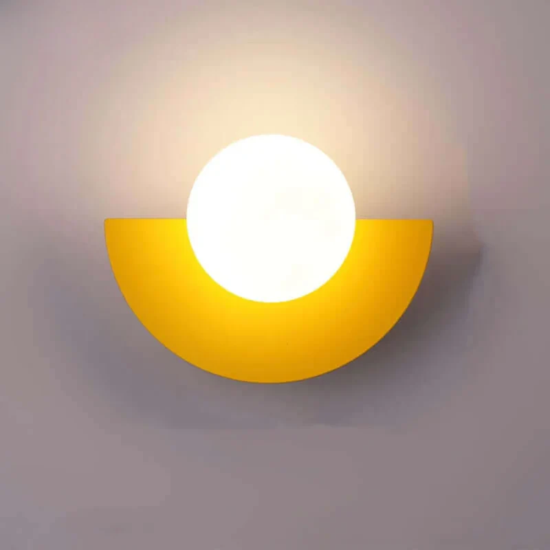 Half Moon LED Metal Wall Sconce, 28x20 Cm, 90-260V Indoor Light Euroselle