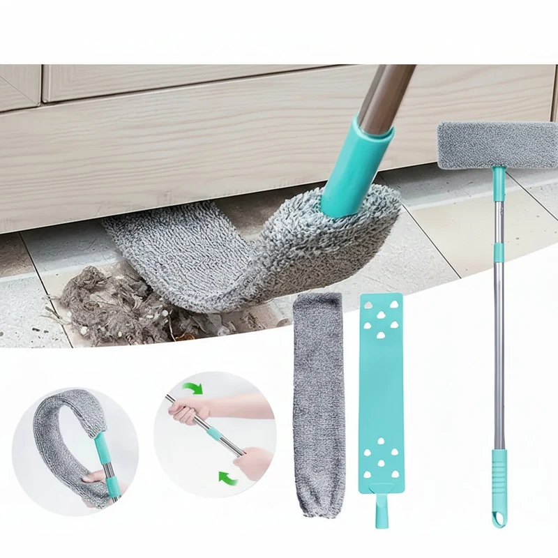 Euroselle Foldable Bed Bottom Duster for Hard-To-Reach Areas