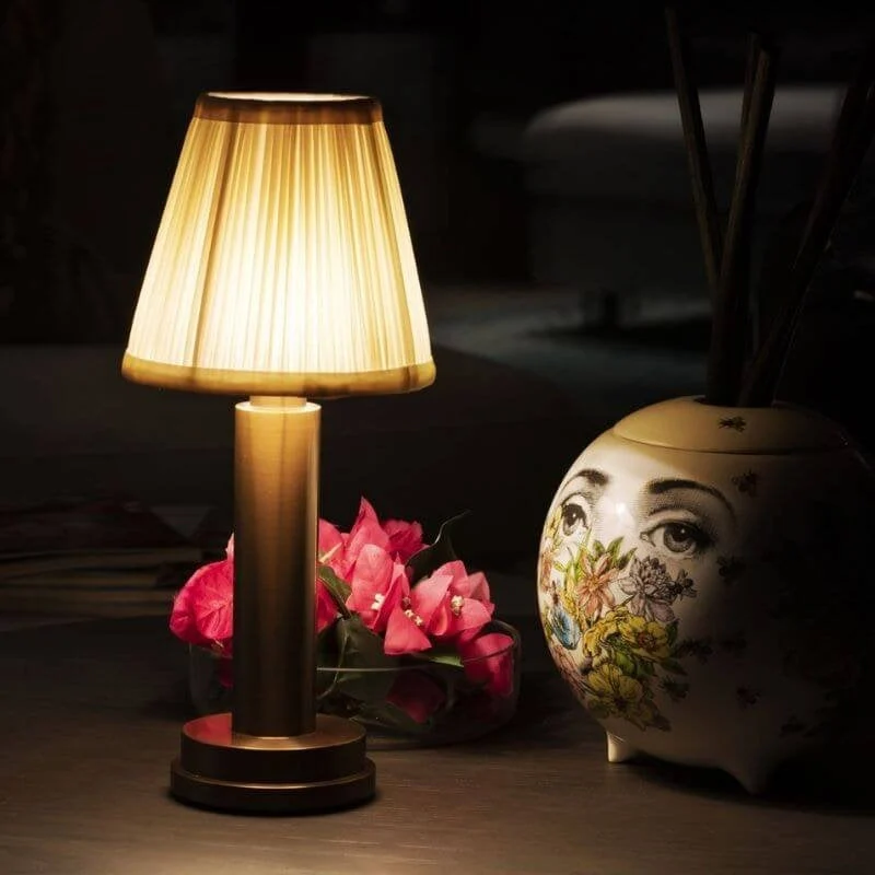Euroselle Metal LED Table Lamp Rechargeable Wireless Desk Or Bedside Lamp