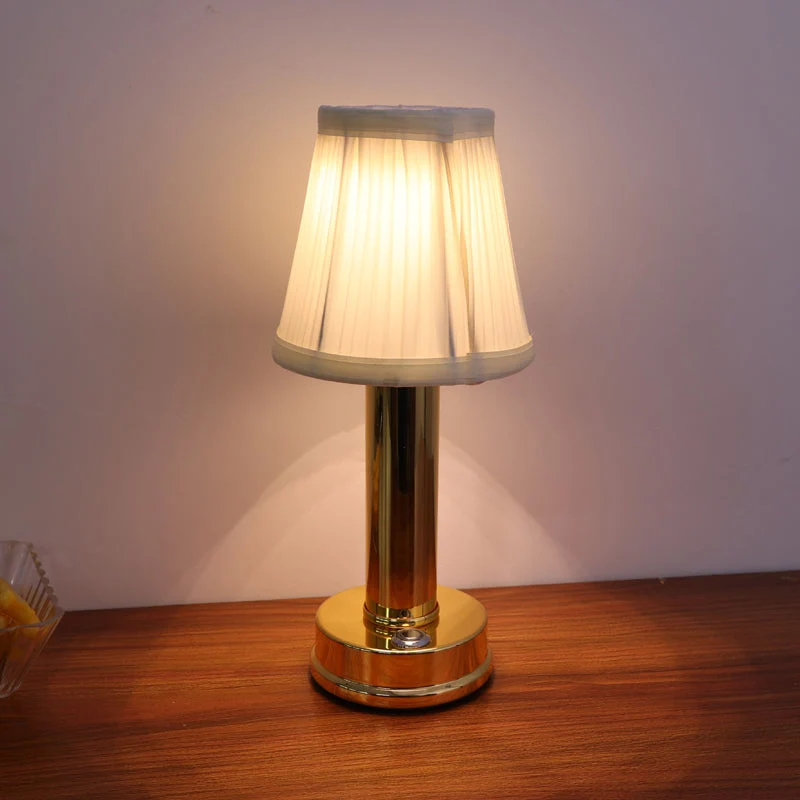 Euroselle Metal LED Table Lamp Rechargeable Wireless Desk Or Bedside Lamp