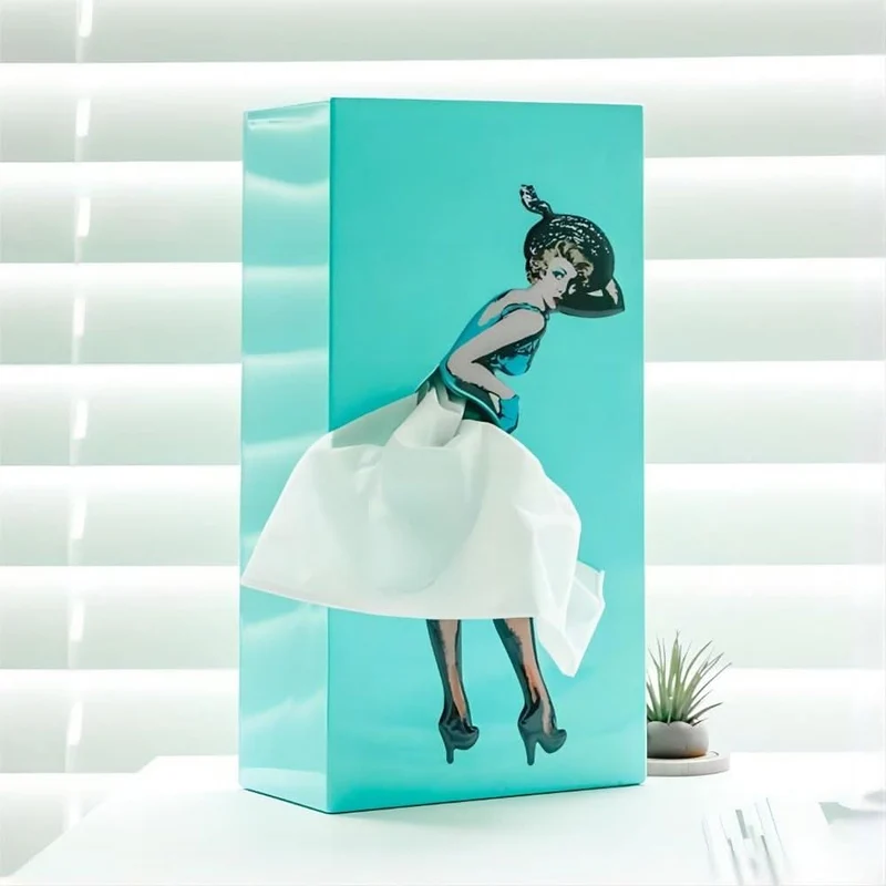 Playful Skirt Tissue Box By Euroselle For Creative Home Decoration