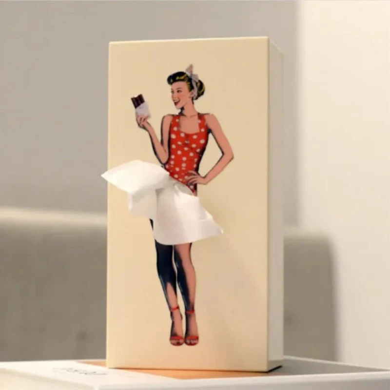 Playful Skirt Tissue Box By Euroselle For Creative Home Decoration
