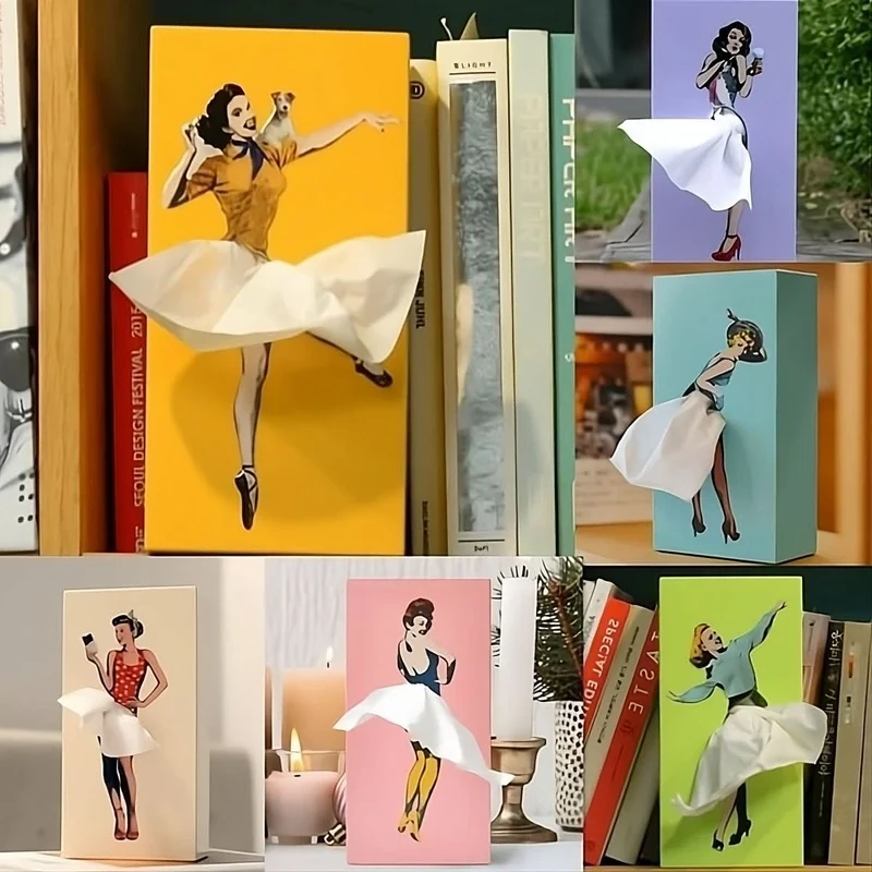 Playful Skirt Tissue Box By Euroselle For Creative Home Decoration