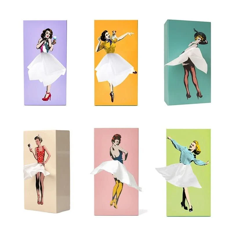 Playful Skirt Tissue Box By Euroselle For Creative Home Decoration