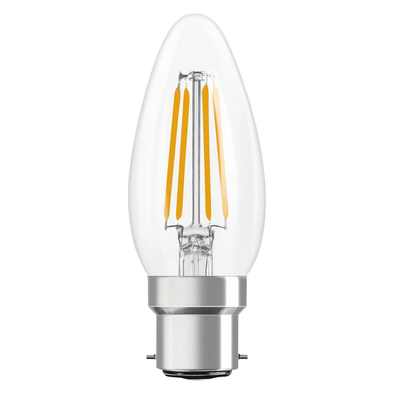 OSRAM LED Lampe LED Retrofit CLASSIC B 4W 827 Clear B22d, 470 lm, 2700 K, Warmweiß
