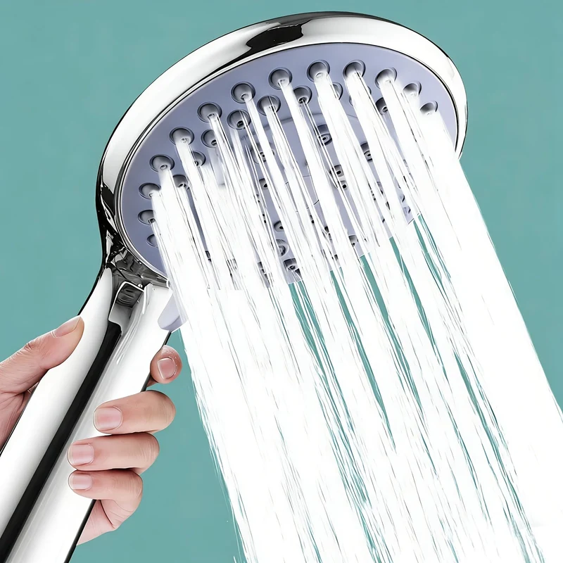 5-Mode High-Pressure Shower Head Set With Powerful Multi-Mode Spray And Smooth Water Flow by Euroselle