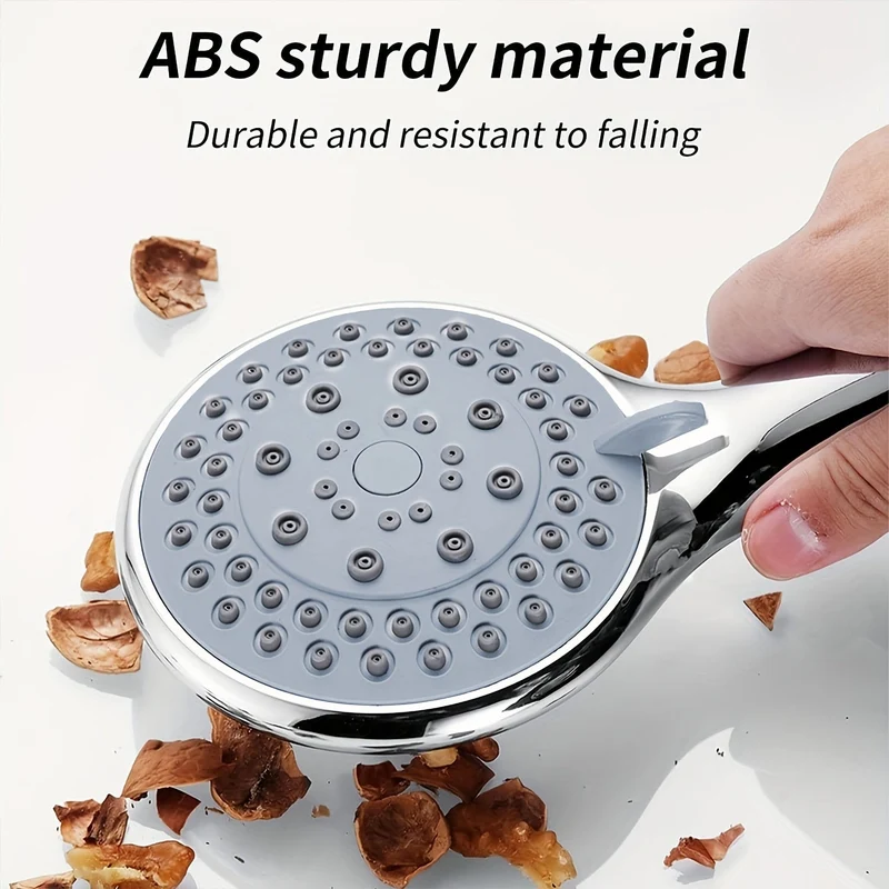 5-Mode High-Pressure Shower Head Set With Powerful Multi-Mode Spray And Smooth Water Flow by Euroselle