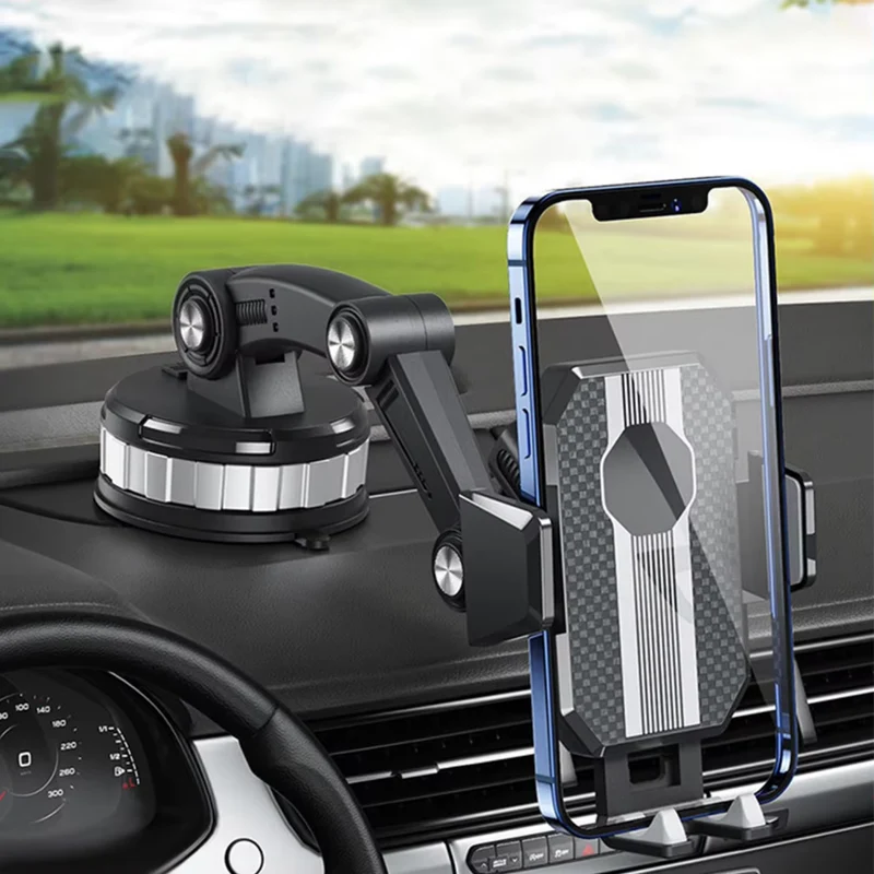 Euroselle Universal Car Phone Mount With Adjustable 360 Degree Rotation