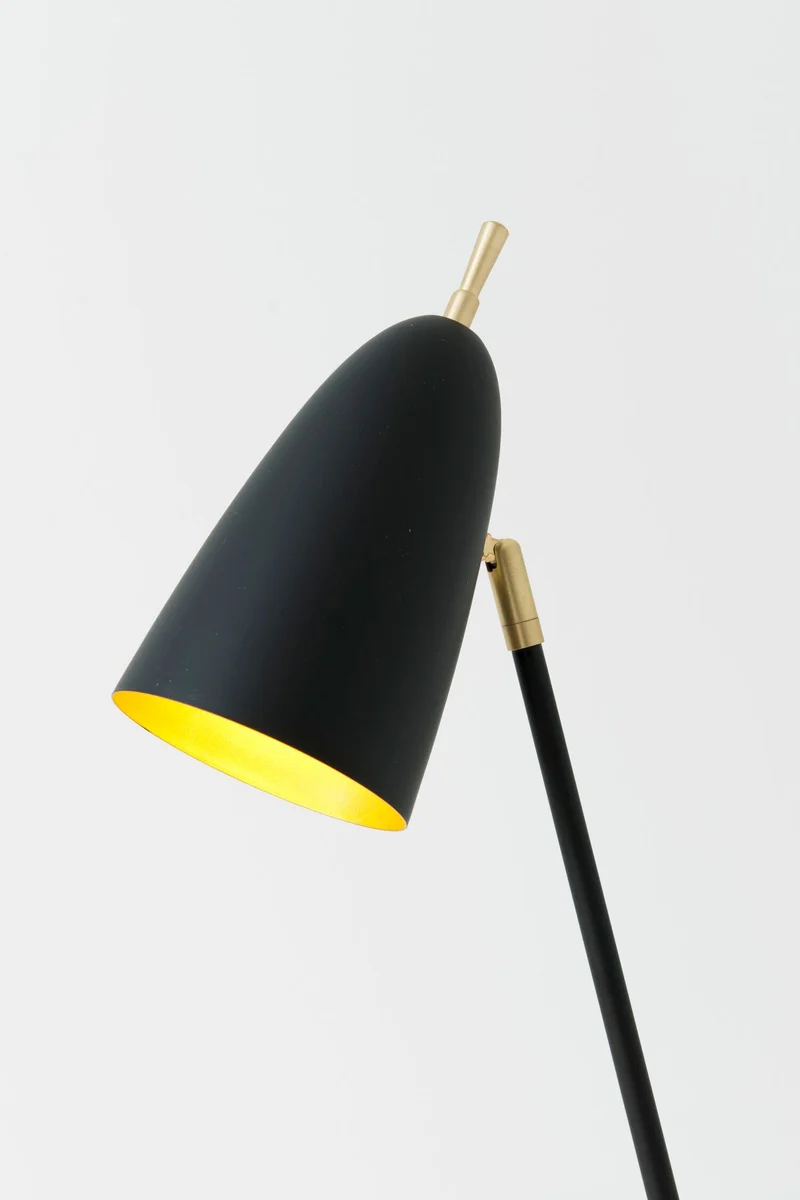 Tischleuchte Obelisco mit Schirm Rund 23x17cm Gold