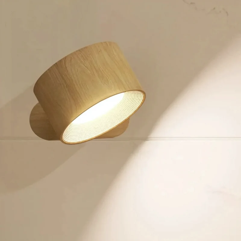 Euroselle Wireless Wall Light USB Rechargeable LED 2000mAh Magnetic 360 Degree Adjustable ABS PC