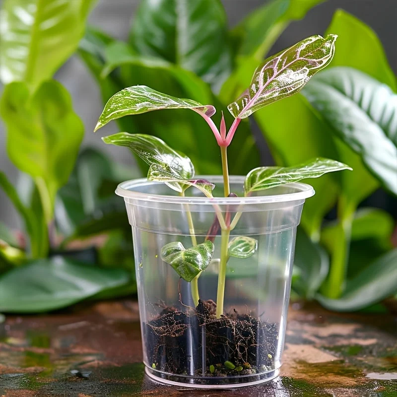 Euroselle Clear Seedling Pots For Easy Root Monitoring