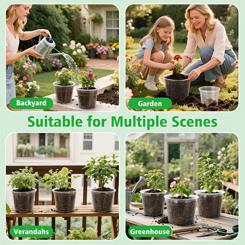 Euroselle Clear Seedling Pots For Easy Root Monitoring