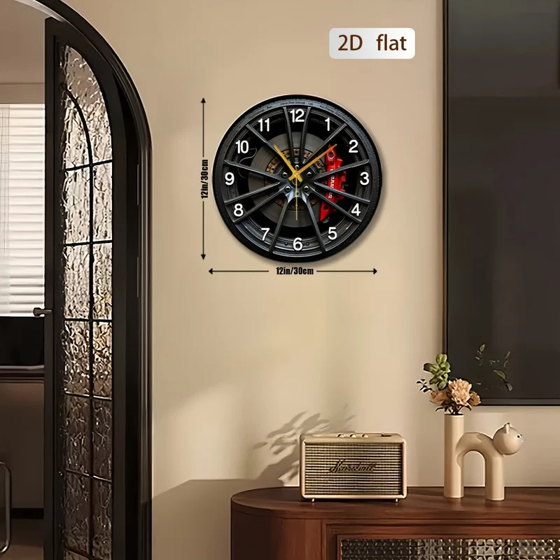 Euroselle Car-Inspired 2D Wall Clock For Enthusiasts