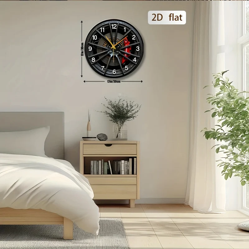 Euroselle Car-Inspired 2D Wall Clock For Enthusiasts