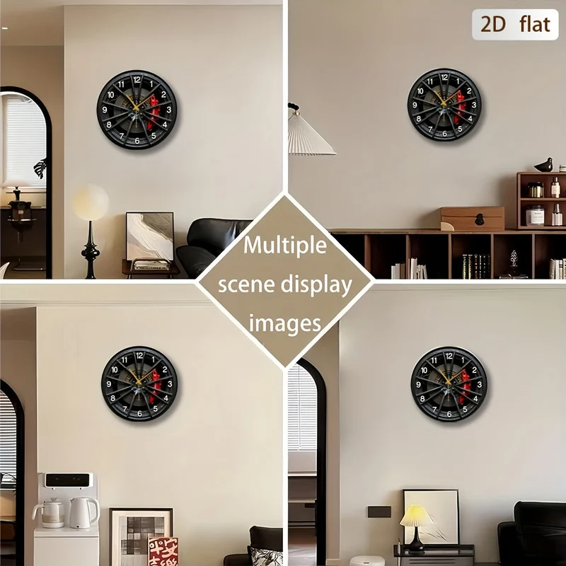 Euroselle Car-Inspired 2D Wall Clock For Enthusiasts