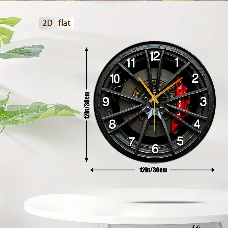Euroselle Car-Inspired 2D Wall Clock For Enthusiasts