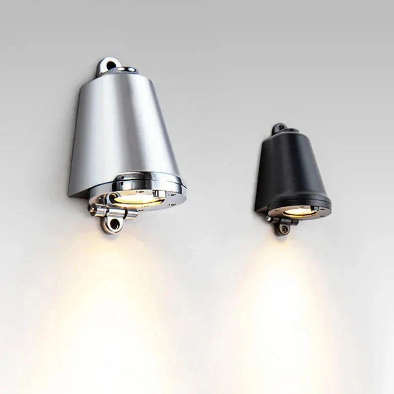Euroselle Bell Shape Wall Light 5W Aluminum LED Black Silver Gold