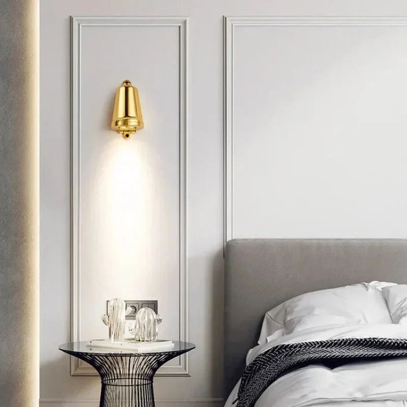 Euroselle Bell Shape Wall Light 5W Aluminum LED Black Silver Gold