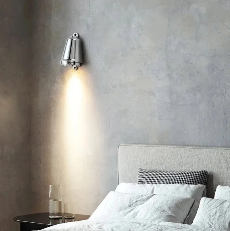 Euroselle Bell Shape Wall Light 5W Aluminum LED Black Silver Gold