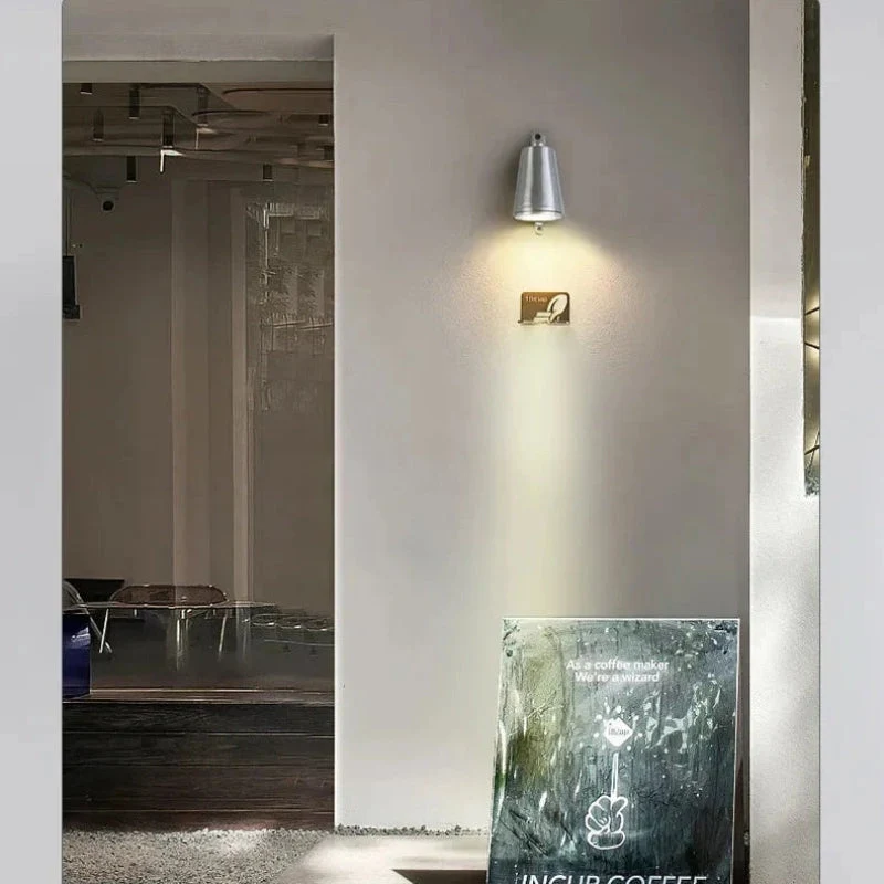 Euroselle Bell Shape Wall Light 5W Aluminum LED Black Silver Gold