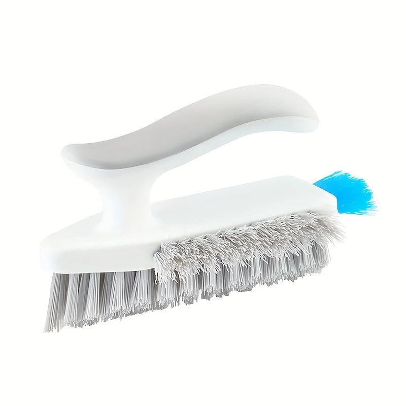 Euroselle 2-In-1 Crevice and Floor Scrub Brush, Durable Plastic, Portable Design