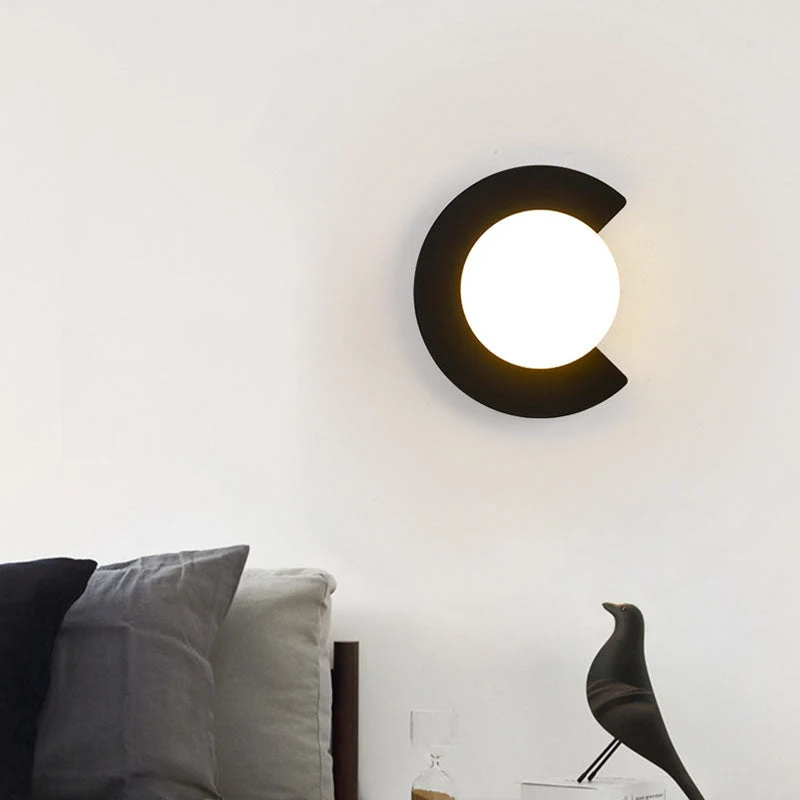 Euroselle Wall Light With Glass and Metal G9 Hardwired Minimalist Design
