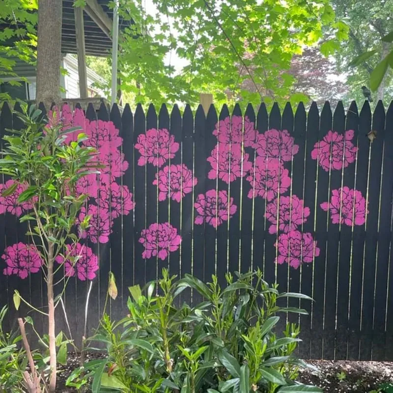 Euroselle 10-Piece Floral Stencil Set For Creative DIY Projects