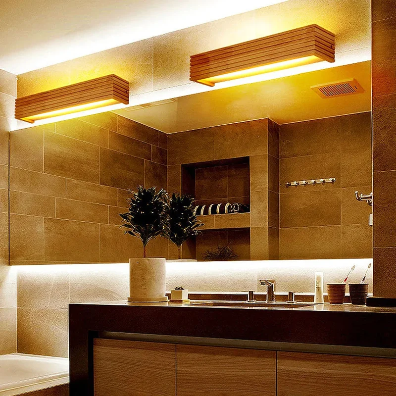 Euroselle Wall Light, Wood And Acrylic, E26 E27 Bulb Base, 110V/120V Direct Wired