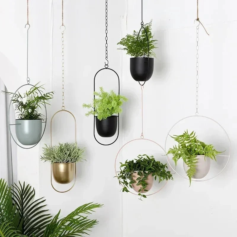Euroselle Minimal Wall Planter Hanger For Modern Interior Style