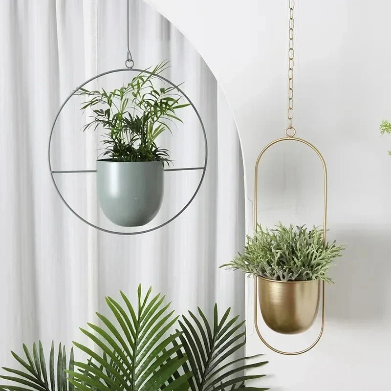 Euroselle Minimal Wall Planter Hanger For Modern Interior Style