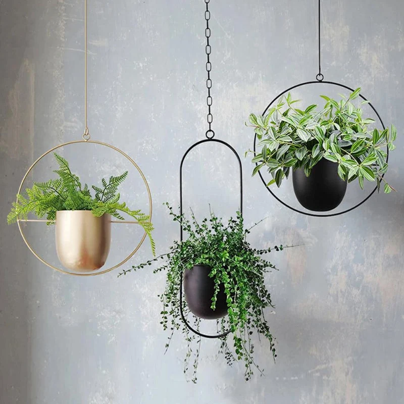 Euroselle Minimal Wall Planter Hanger For Modern Interior Style