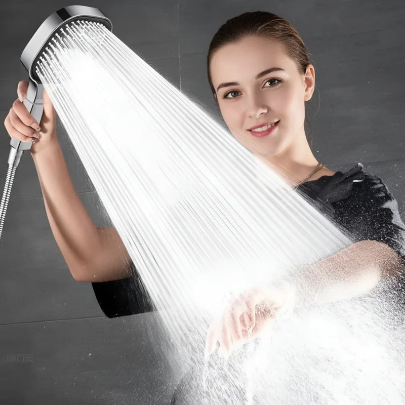 Euroselle High-Pressure Filtered Shower Head With Turbo Boost And Rain Spray