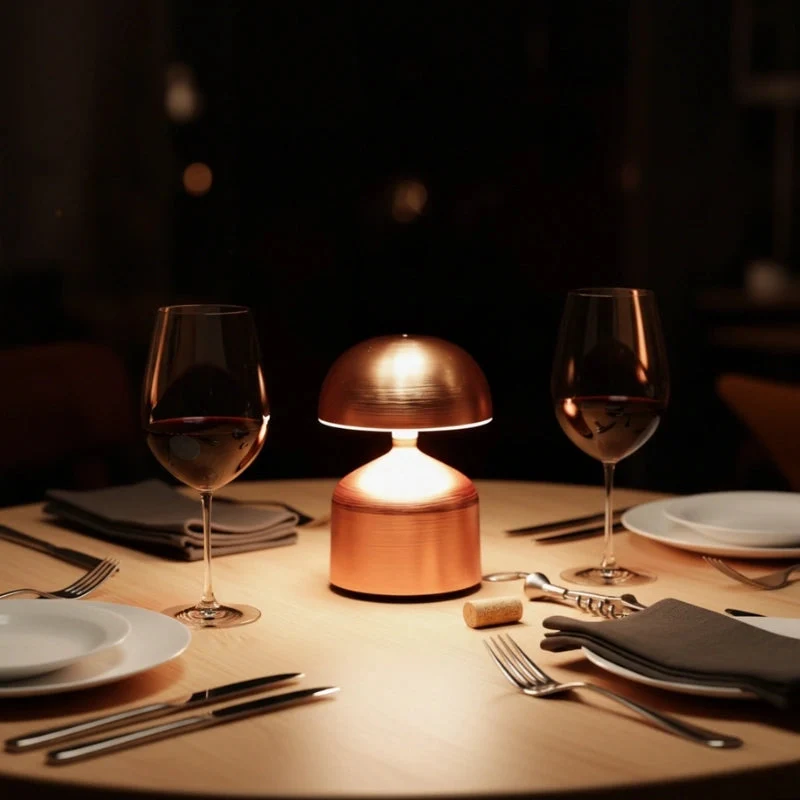 Euroselle Modern Wrought Iron Table Lamp Dimmable and Rechargeable With Customizable Illumination
