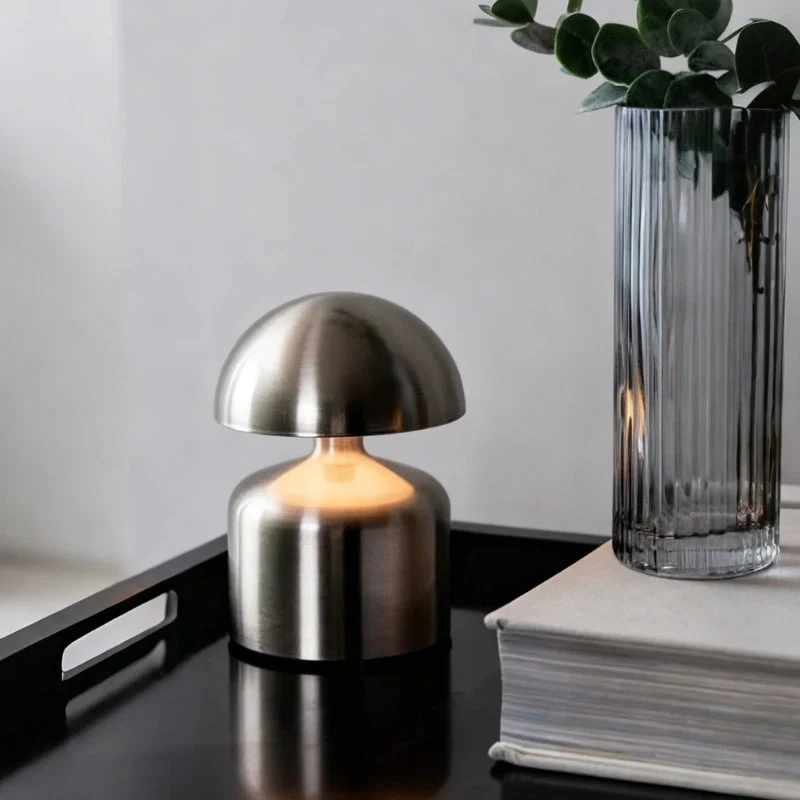 Euroselle Modern Wrought Iron Table Lamp Dimmable and Rechargeable With Customizable Illumination