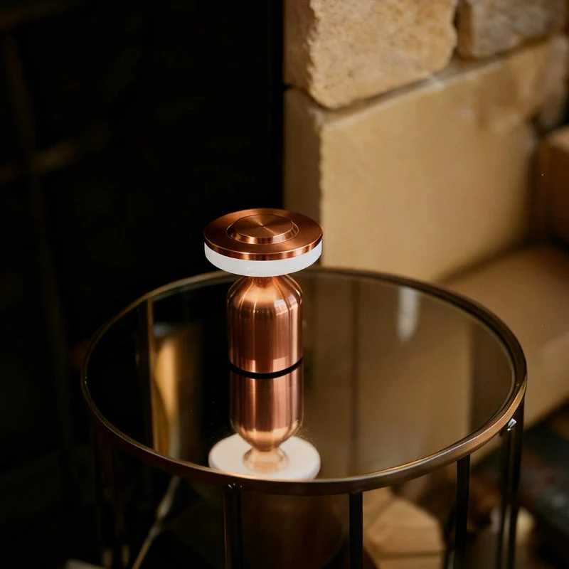 Euroselle Modern Wrought Iron Table Lamp Dimmable and Rechargeable With Customizable Illumination