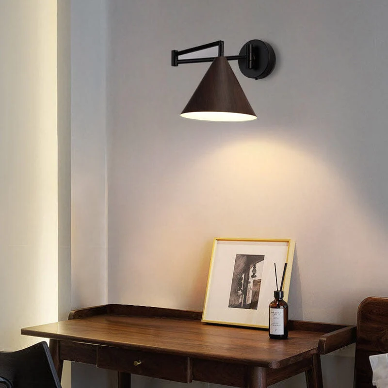 Euroselle Wall Sconce With Adjustable Arm For Targeted Illumination