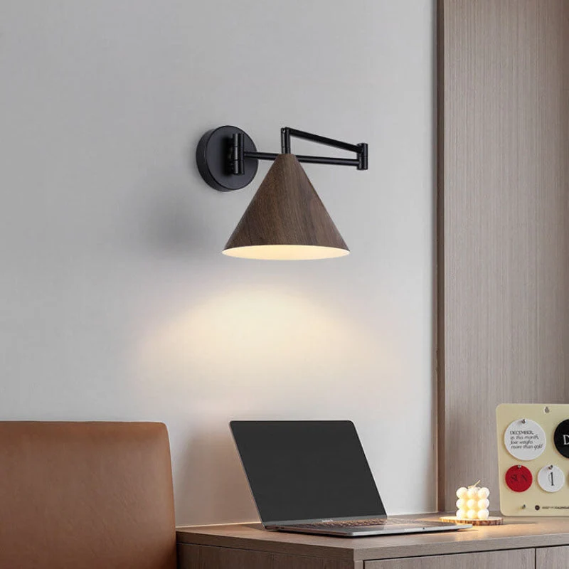 Euroselle Wall Sconce With Adjustable Arm For Targeted Illumination