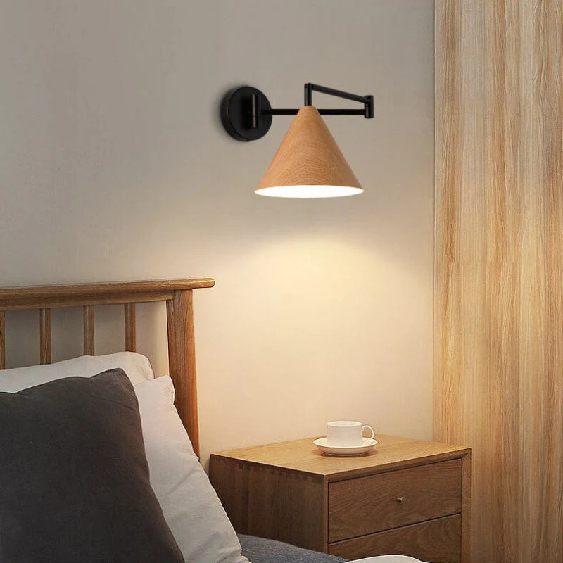 Euroselle Wall Sconce With Adjustable Arm For Targeted Illumination