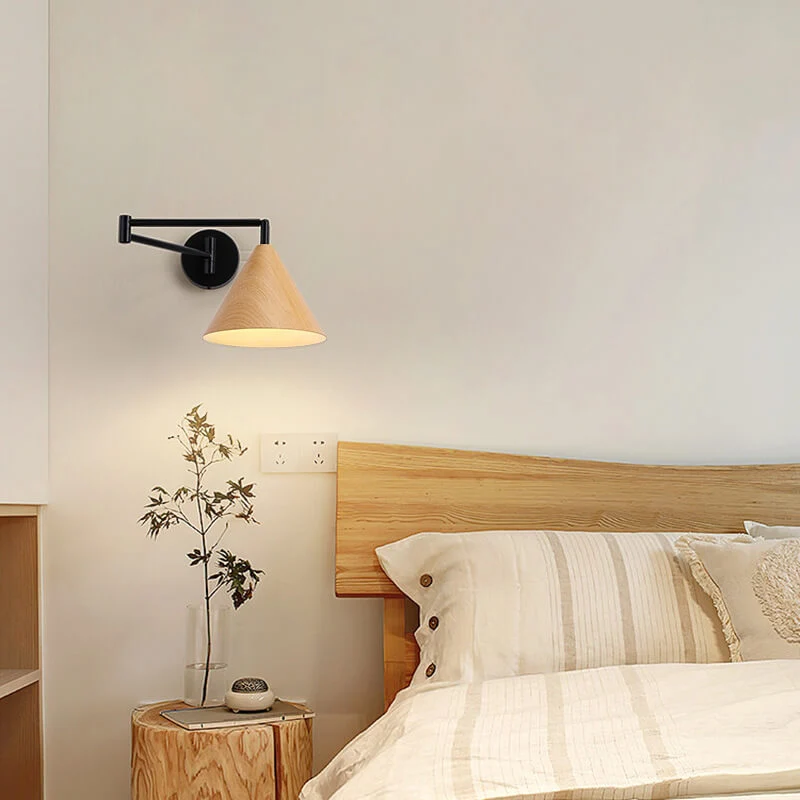 Euroselle Wall Sconce With Adjustable Arm For Targeted Illumination