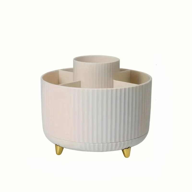 Euroselle 360-Degree Rotating Makeup Storage With Five Sections